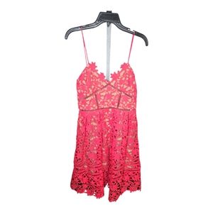 Self Portrait Hot Pink Azalea dress Sz 8
